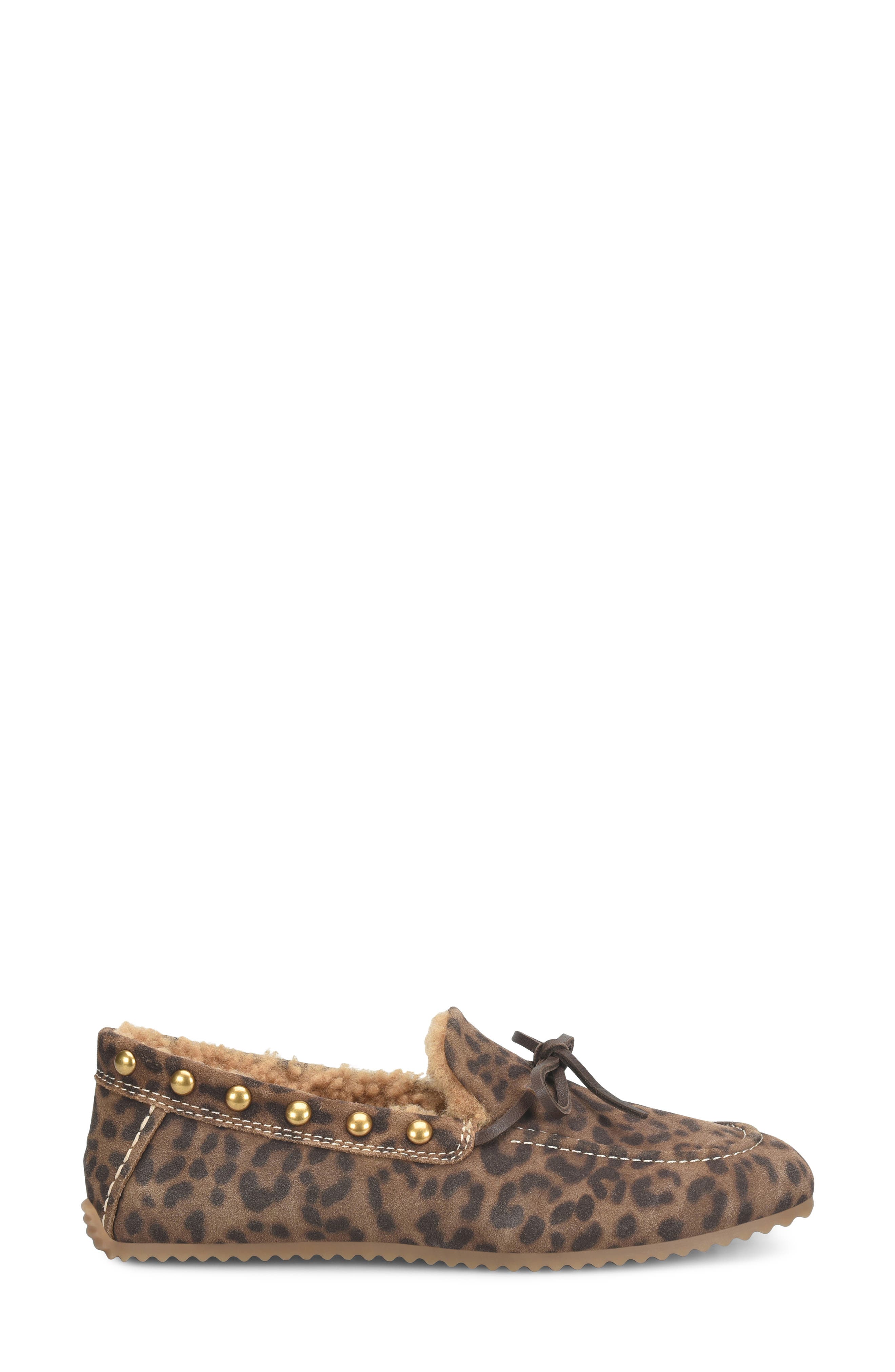 Alpine Genuine Shearling Loafer, Alternate, color, BROWN