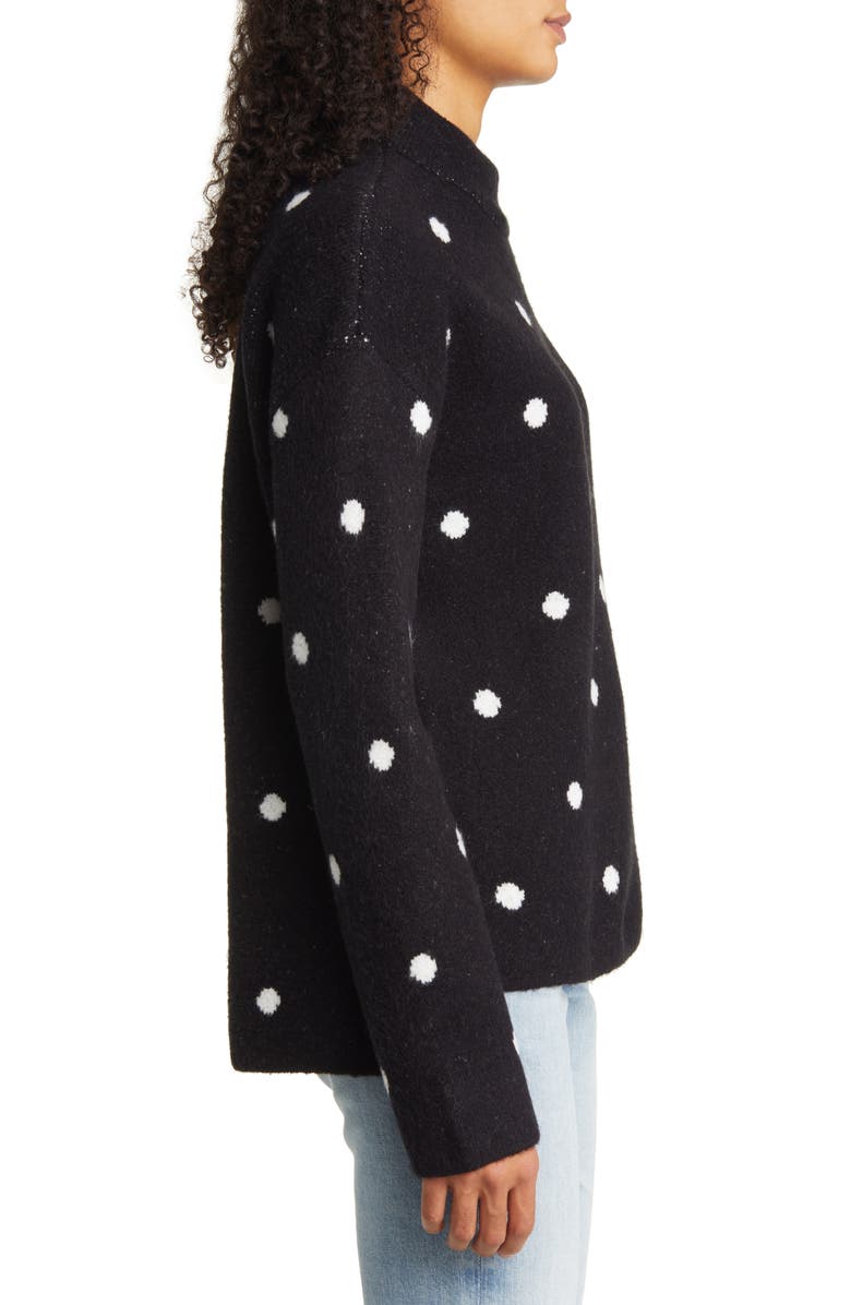 Caslon<sup>®</sup> Pattern Mock Neck Sweater, Alternate, color,