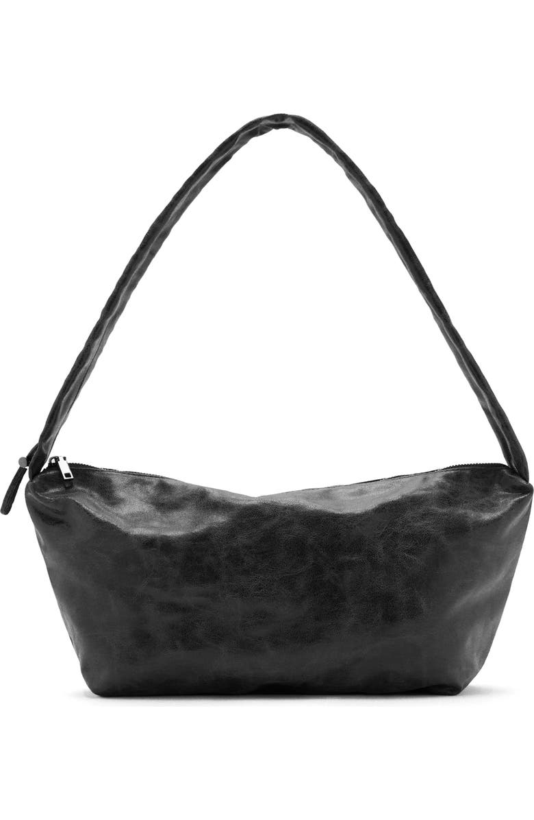 MANGO TEEN Faux Leather Shoulder Bag, Main, color, Grey