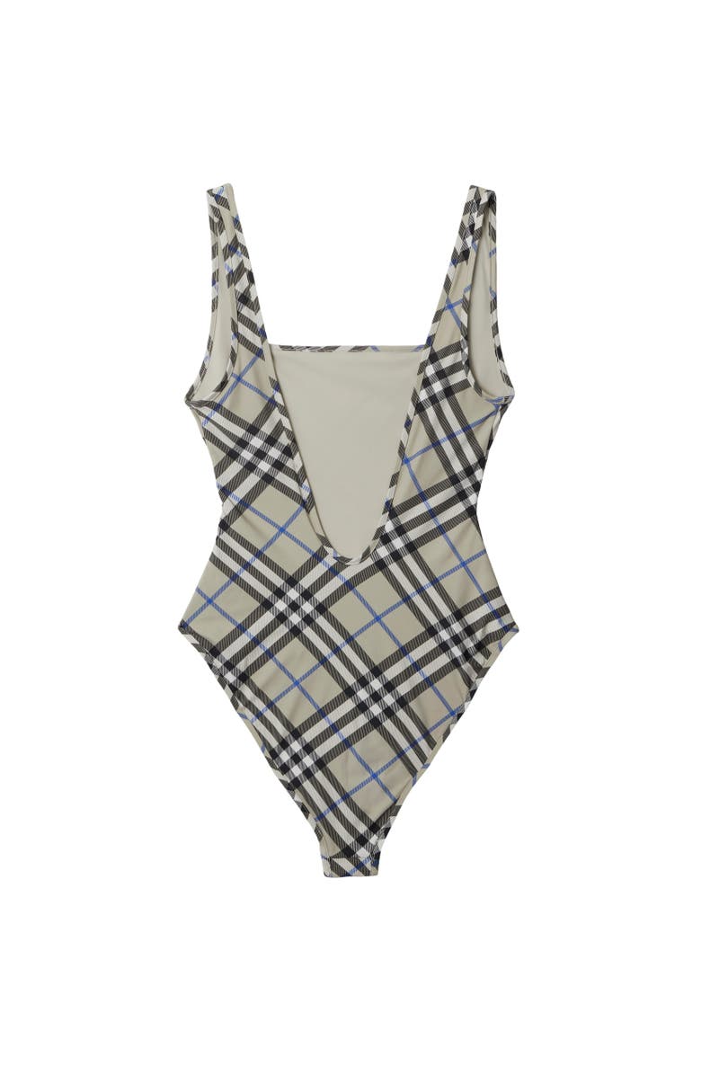 Burberry Check Swimsuit, Alternate, color, 