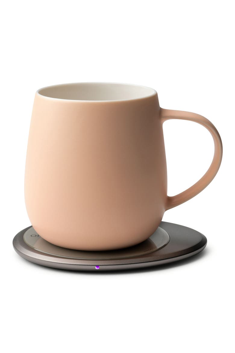 Ui 3 Mug & Warmer Set, Alternate, color, ROSY APRICOT