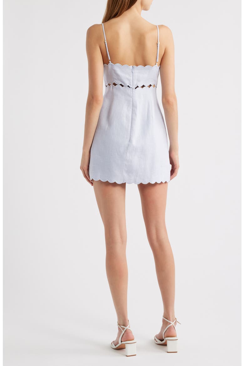 Sydow Embroidered Cotton Minidress, Alternate, color, SUMMER SKY BLUE