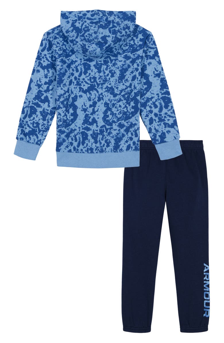 Under Armour Kids' Rival Geode Print Hoodie & Solid Sweatpants Set, Alternate, color, 
