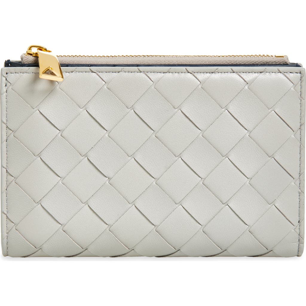 Bottega Veneta Medium Intrecciato Bi-color Leather Bifold Wallet