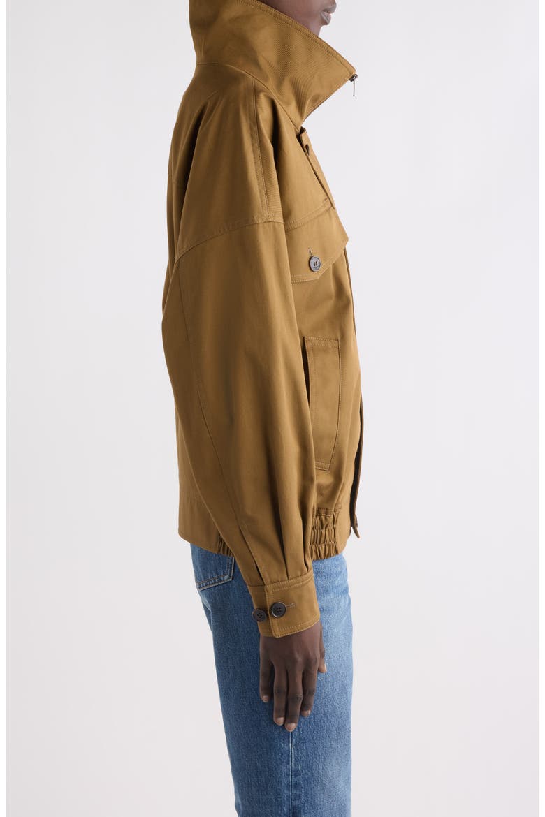 Cotton Blouson Jacket, Alternate, color, MARRON CLAIR