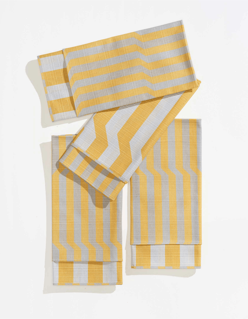 Tortuga Forma Stripe Dinner Napkins In Multi