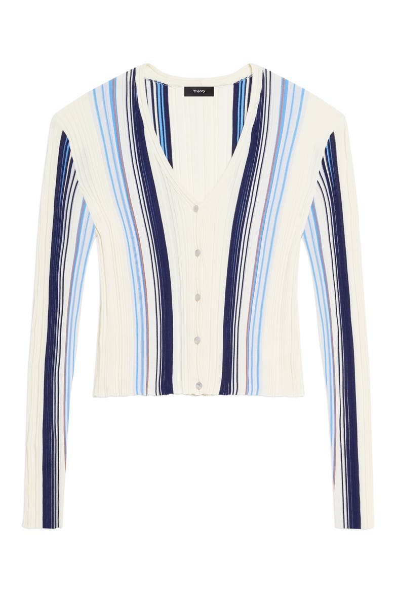 Berk Rib Cardigan, Alternate, color, IVORY MULTI
