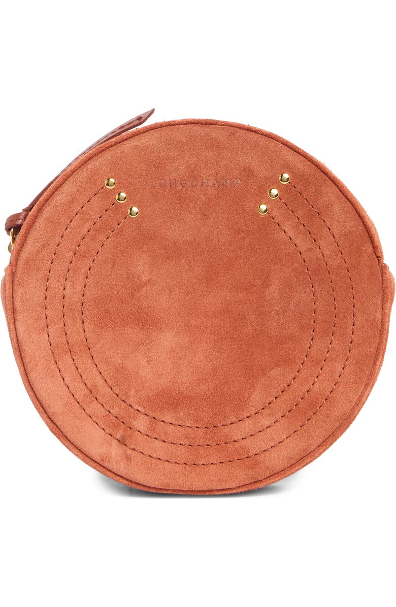 Longchamp Round Belt Bag, Main, color, Cognac