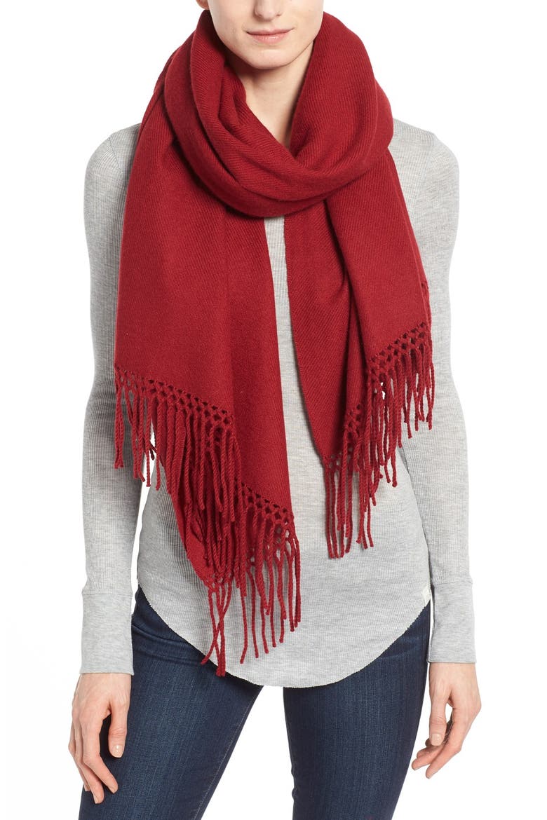 Cashmere Wrap, Alternate, color, RED CINDER
