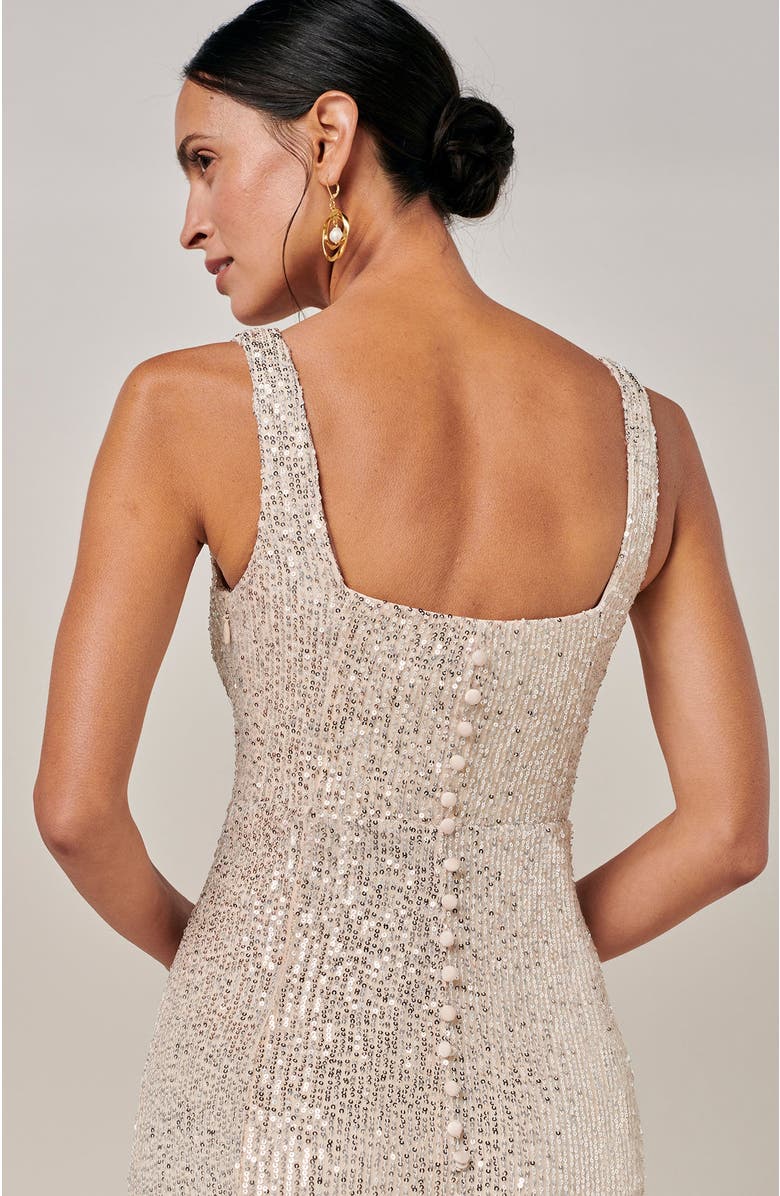 BWLDR Hozier Gown, Alternate, color, Champagne Sequin