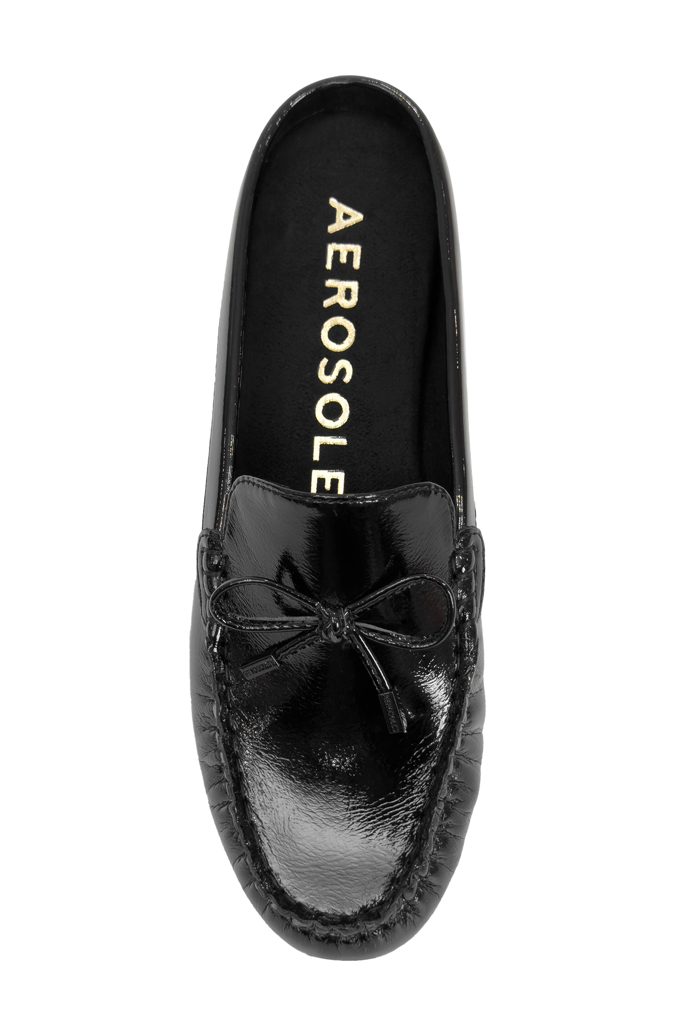 Aerosoles Daffodil Mule, Alternate, color, Black Crinkle Faux Leather