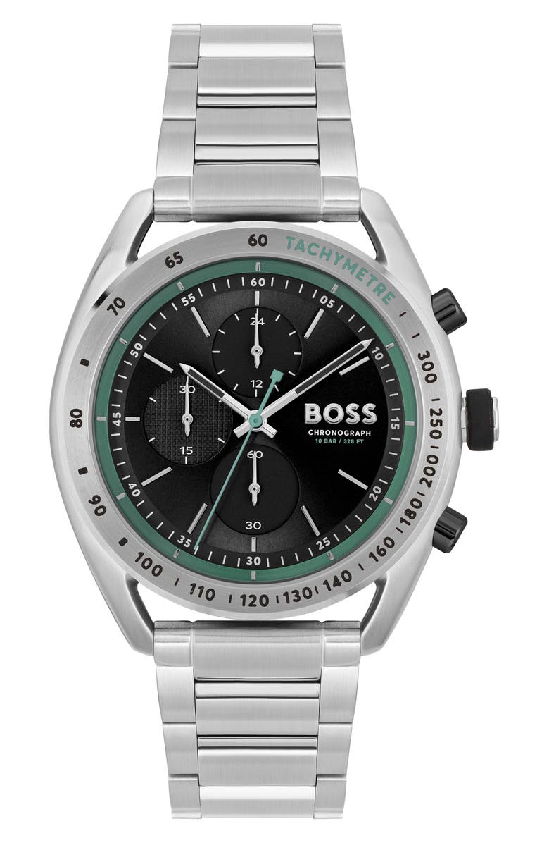 BOSS Center Court Chronograph Bracelet Watch, 44mm, Main, color, 
