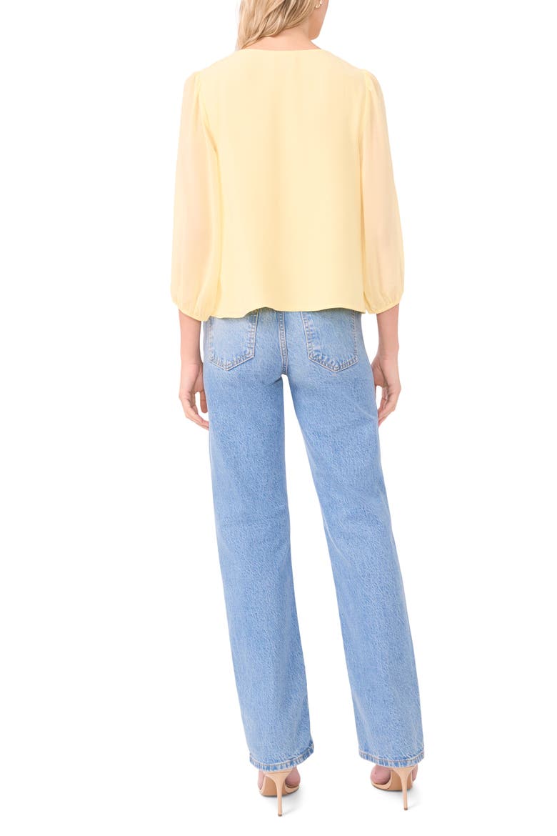 Ruffle Chiffon Top, Alternate, color, MELLOW YELLOW