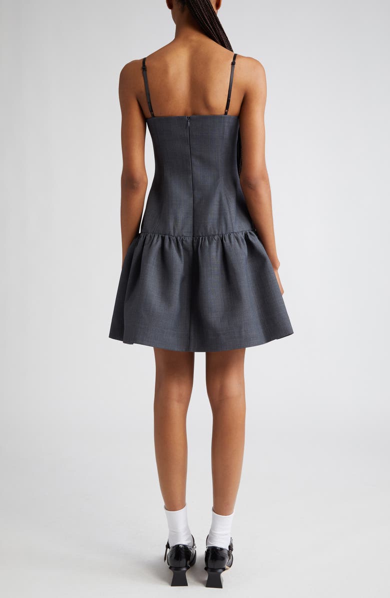 Shushu/Tong Bowknot Twill Corset Dress, Alternate, color,