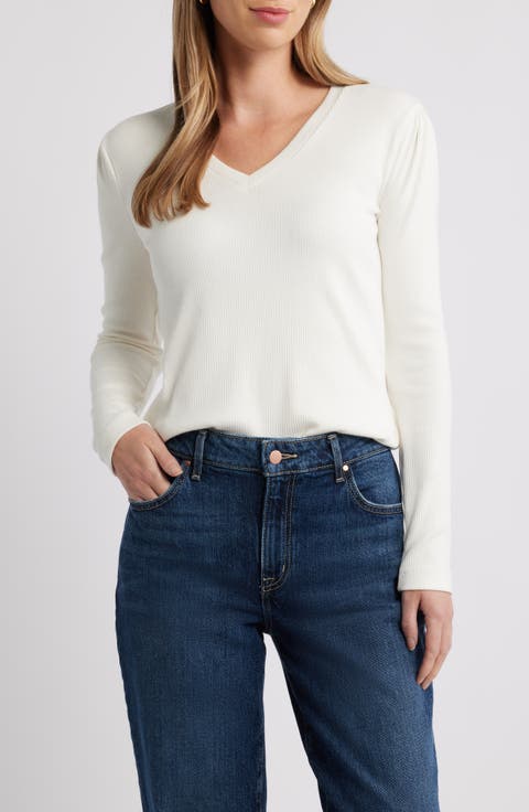 Long Sleeve Rib T-Shirt