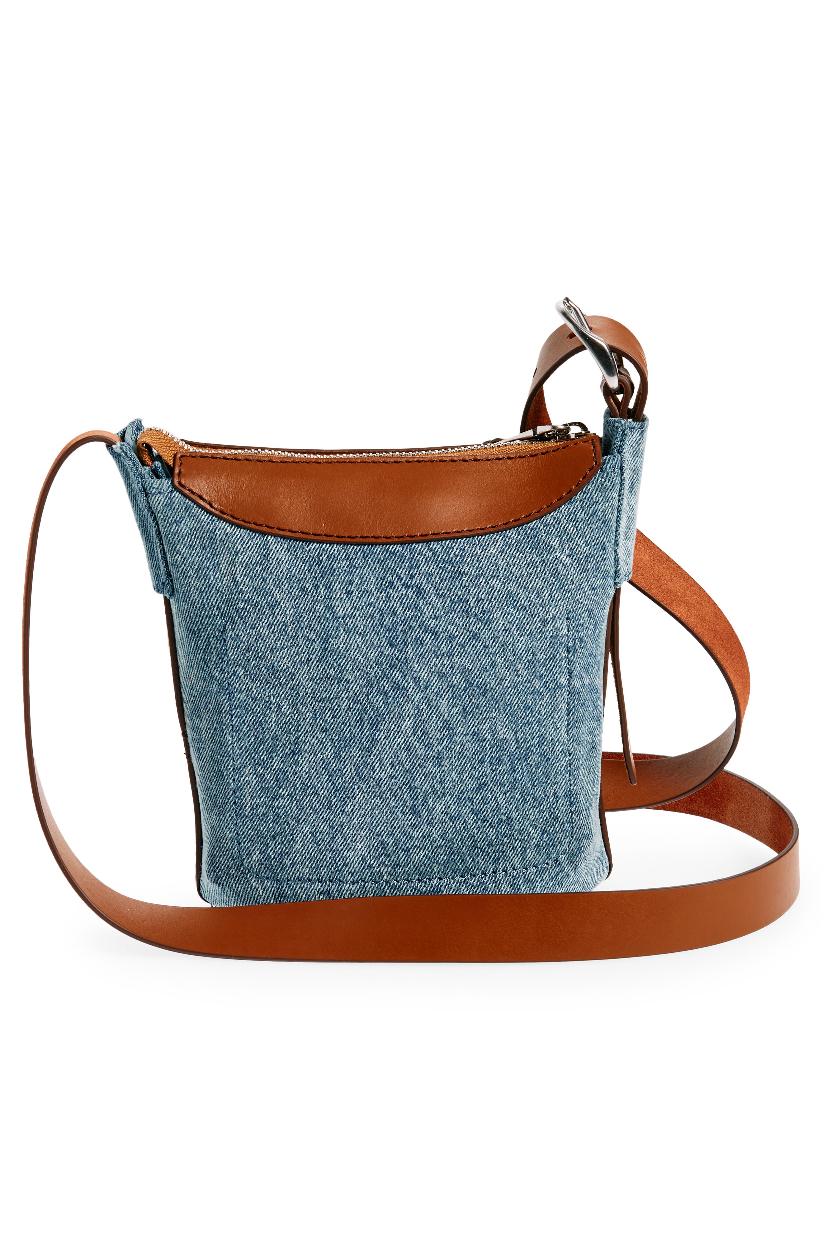 Mini Belize Bucket Bag, Alternate, color, DENIM