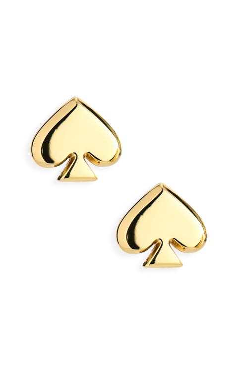 spade stud earrings
