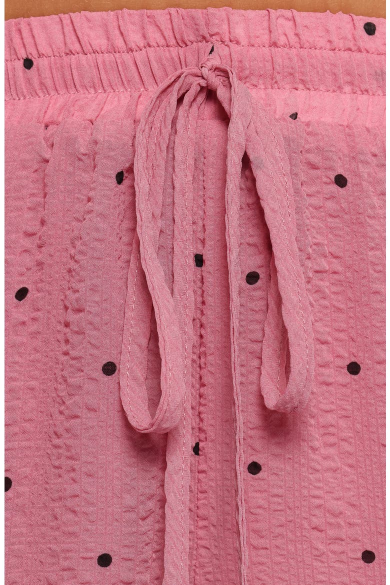 Nala Polka Dot Drawstring Shorts, Alternate, color, PINK POLKA DOT