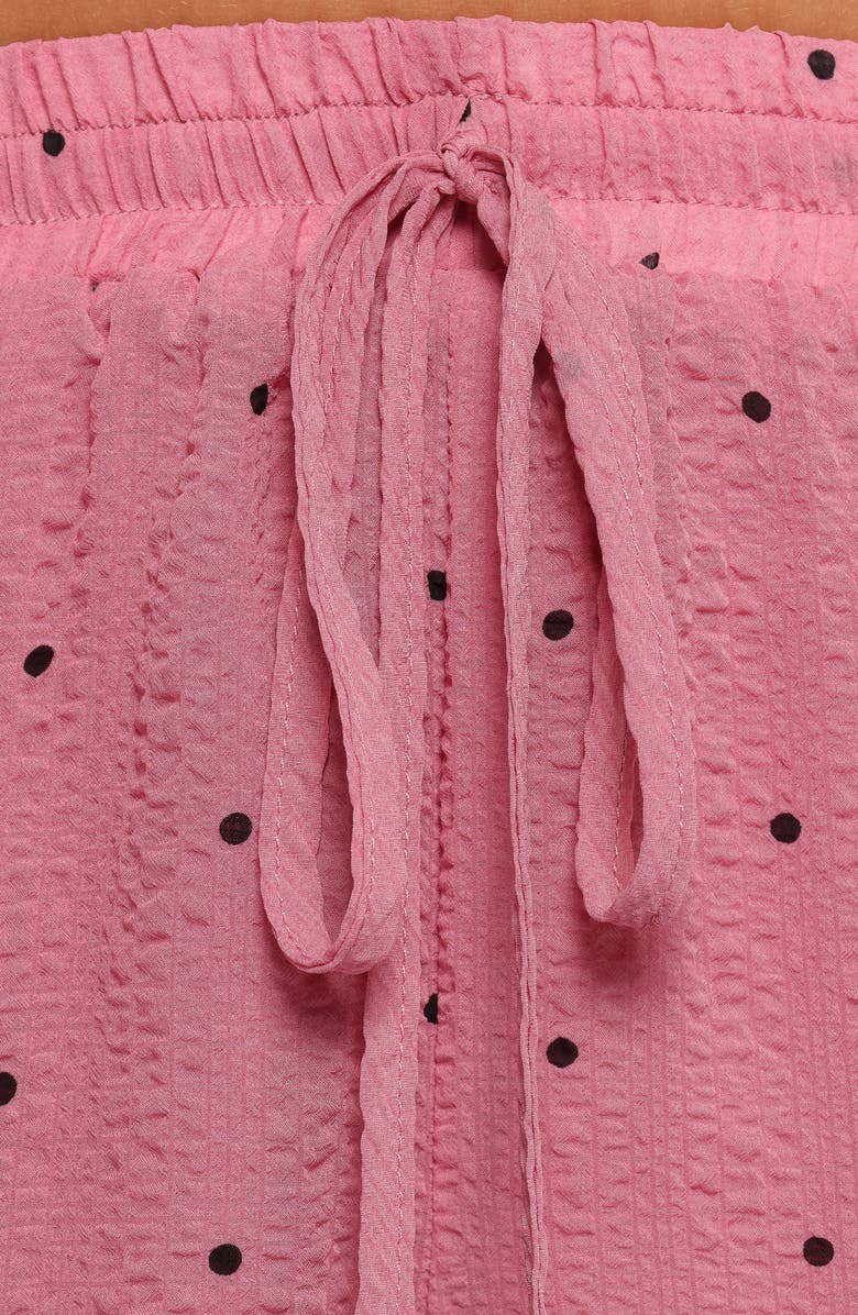 Petal & Pup Nala Polka Dot Drawstring Shorts, Alternate, color, Pink Polka Dot