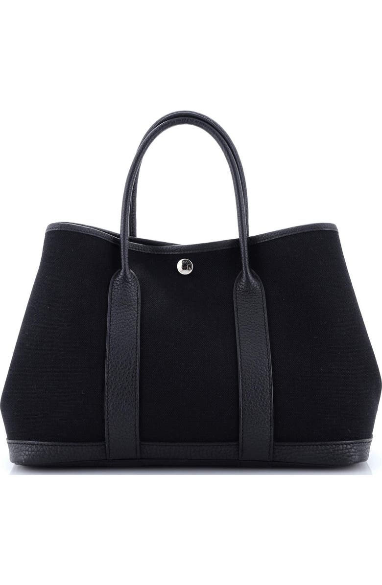 Pre-Owned Hermes Garden Party Tote Toile and Leather 30, Alternate, color,