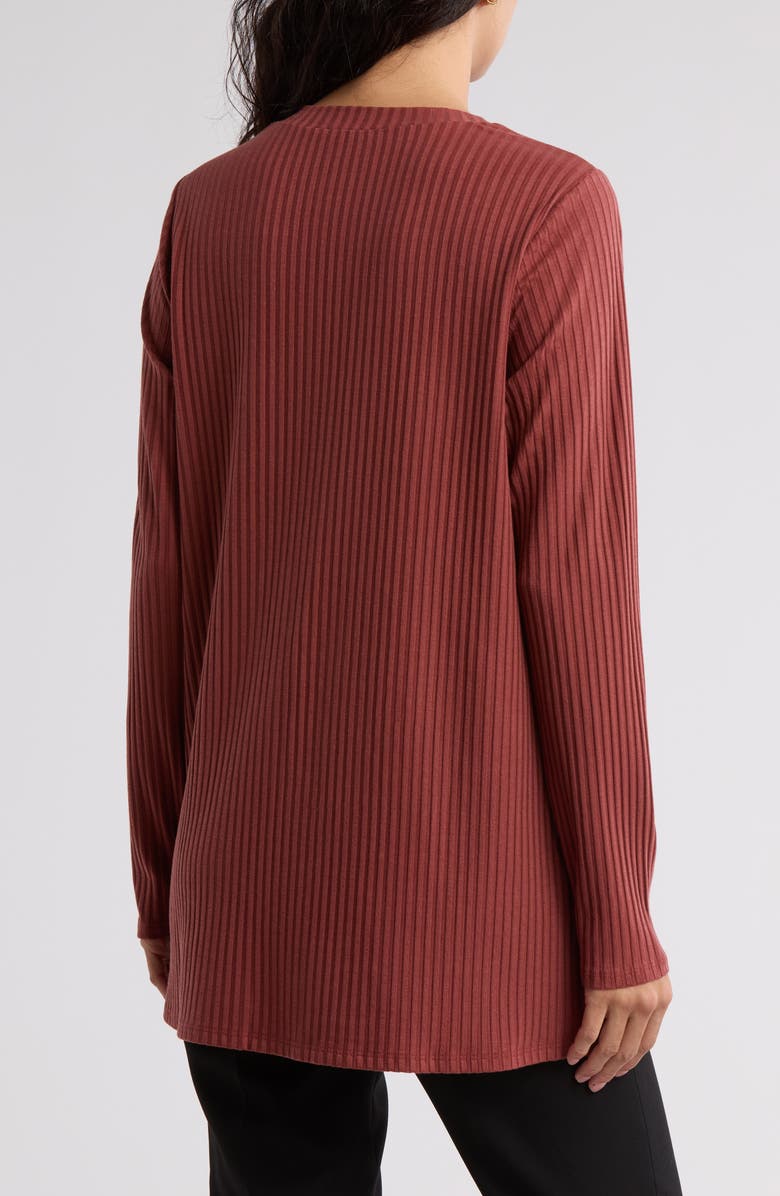 Eileen Fisher High Crewneck Tunic Sweater, Alternate, color, Deep Turmeric