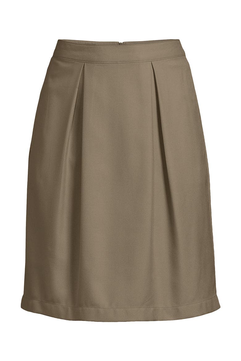 School Uniform  Solid Pleated Skort Top of Knee, Alternate, color, Khaki