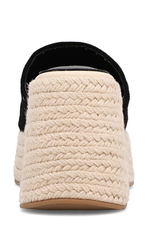 Mia Palmira Platform Wedge Sandal In Black
