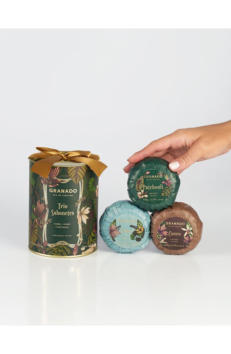 GRANADO Patchouli Soap Trio, Alternate, color, NO COLOR