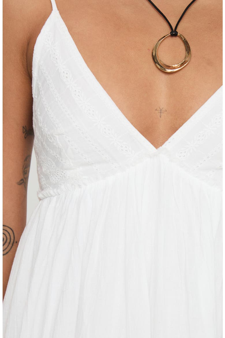 Eriksson Cotton Maxi Sundress, Alternate, color, WHITE