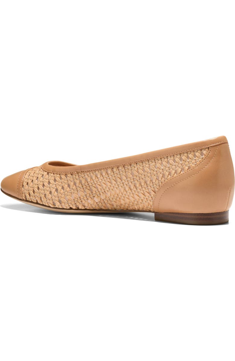 Cole Haan Raquelle Demi Ballet Flat, Alternate, color, Natural Raffia/ Biscuit