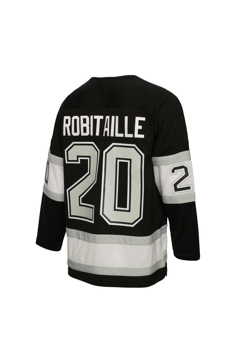 Mitchell & Ness Men's Mitchell & Ness Luc Robitaille Black Los Angeles Kings Alternate Captain Patch 1992/93 Blue Line Player Jersey, Alternate, color, 