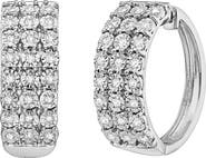 EFFY Sterling Silver Diamond Hoop Earrings - 0.23 ctw.