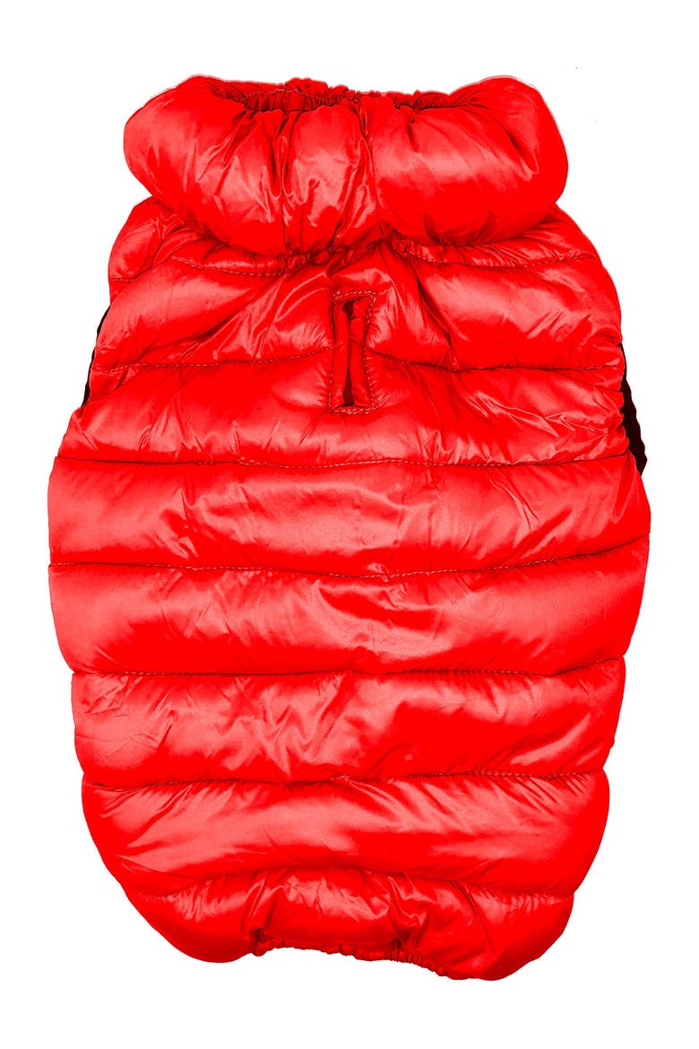 'Pursuit' Quilted Ultra-Plush Thermal Dog Jacket - Large, Alternate, color, RED