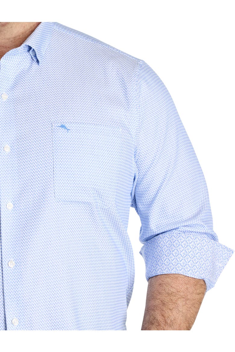 Big & Tall Sarasota Stretch Ventura Coast Sport Shirt, Alternate, color, VACATION BLUE