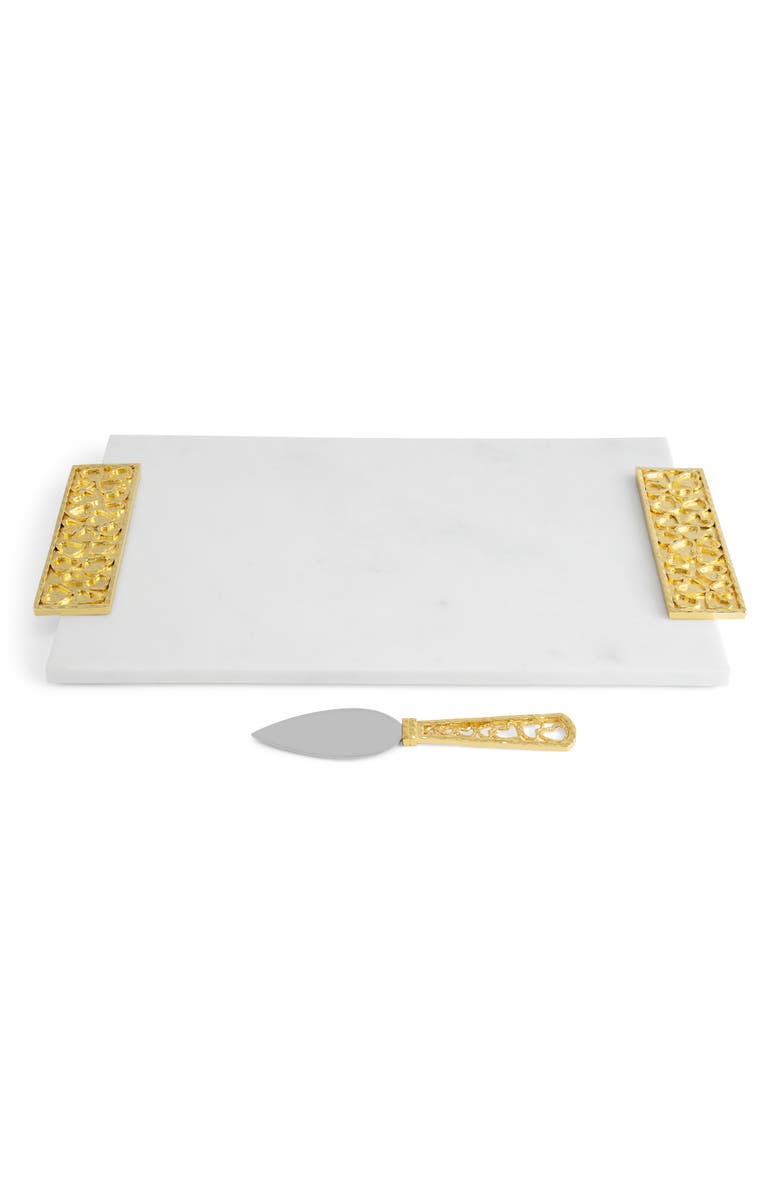 Michael Aram Heart Cheese Board & Spreader, Alternate, color, White