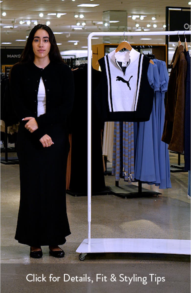 Future Archive Jacquard Sleeveless Half Zip Knit Crop Top, sales video thumbnail