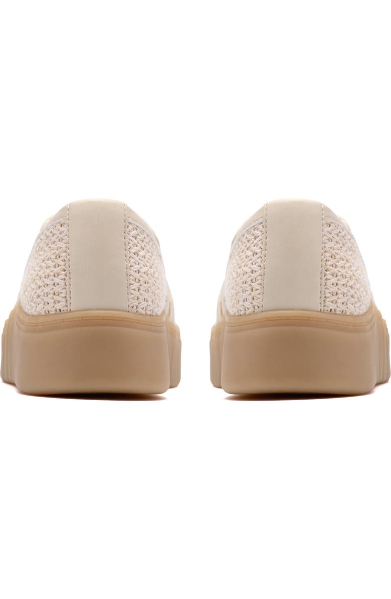 Clarks<sup>®</sup> Mykah Shine Platform Slip-On Sneaker - Wide Width Available, Alternate, color, Natural Raffia