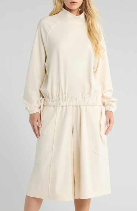 Seren Side Tie Funnel Neck Top