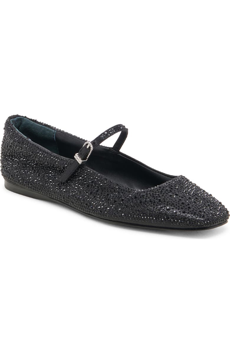 Dolce Vita Reyes Mary Jane Flat, Main, color, Black Metallic Crystal