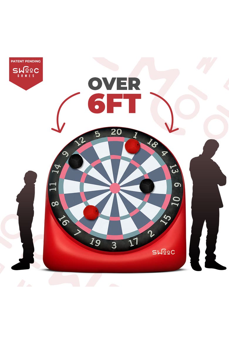Giant Kick Darts Game, Alternate, color, Red