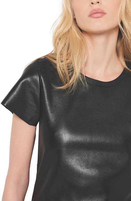 As By Df New Guard Recycled Leather Tee In Black