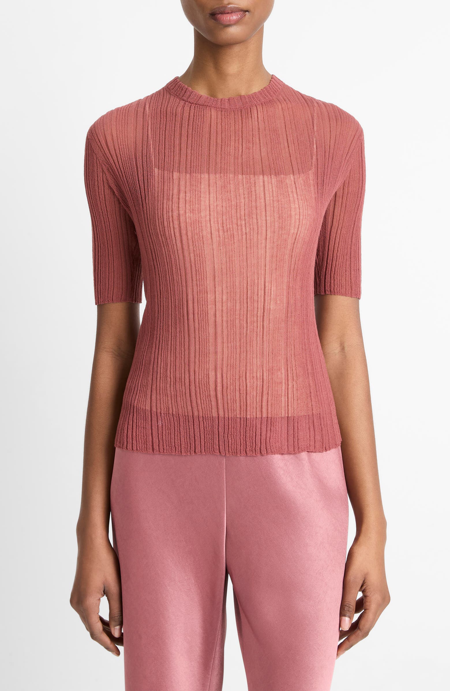 Vince Double Layer Rib Top | Nordstromrack