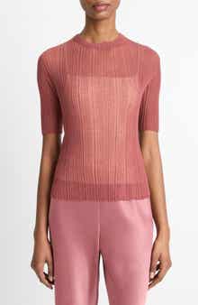 Vince Double Layer Rib Top