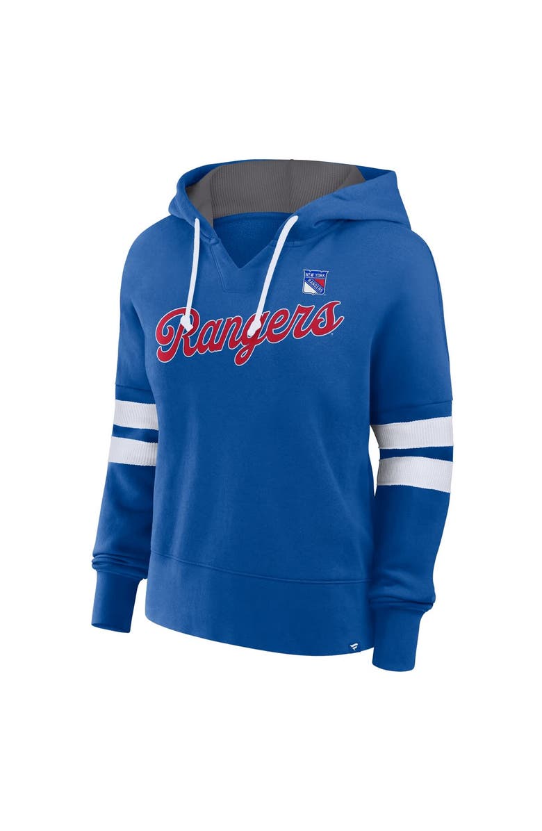 FANATICS Women's Fanatics Blue New York Rangers Seize Fleece Pullover Hoodie, Alternate, color, Blue