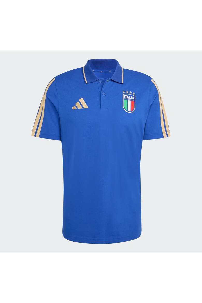 Men's adidas  Blue Italy National Team FIFA x World Cup Alphaskin Polo, Alternate, color, Blue