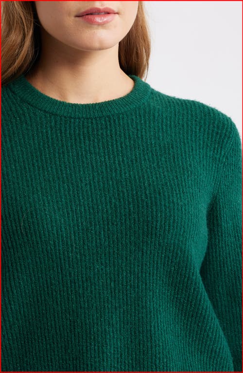 French Connection Vhari Rib Knit Top In Green