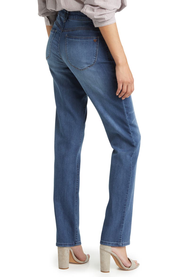 'Ab'Solution Straight Leg Jeans (Nordstrom Exclusive), Alternate, color, BLUE