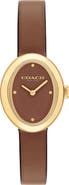 COACH Sammy Leather Strap Watch, 22.5mm