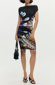 Desigual Off the Shoulder Minidress