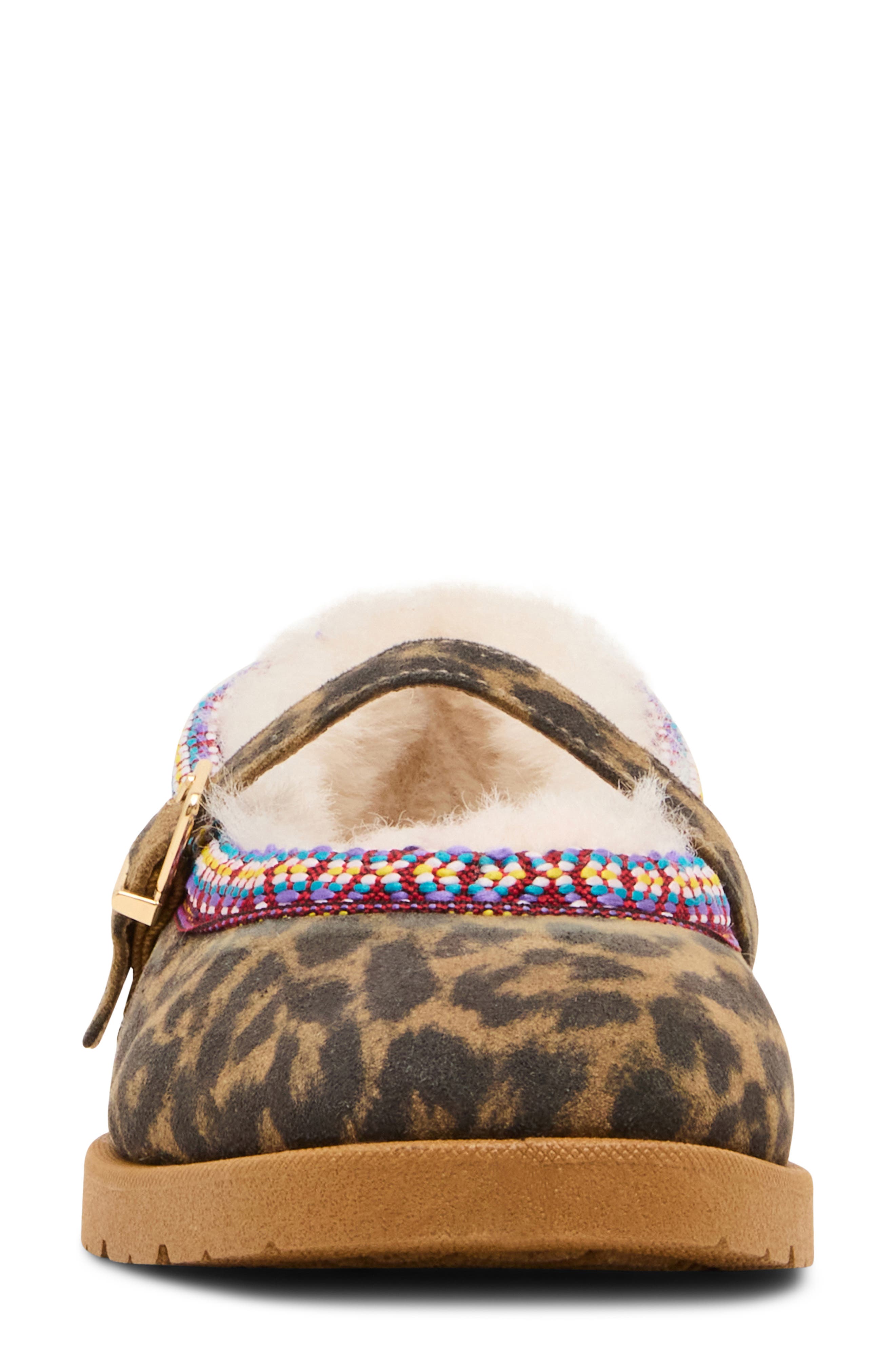 Moon Faux Fur Lined Mary Jane, Alternate, color, LEOPARD